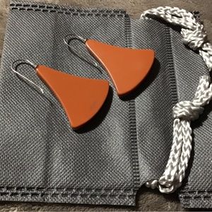 Zsiska Mara hook earrings mustard 476021 new with dust bag